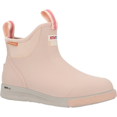 Xtratuf Women's Ankle Deck Boot, 5 M, Leather, 6 in H, Blush Peach XADSW401